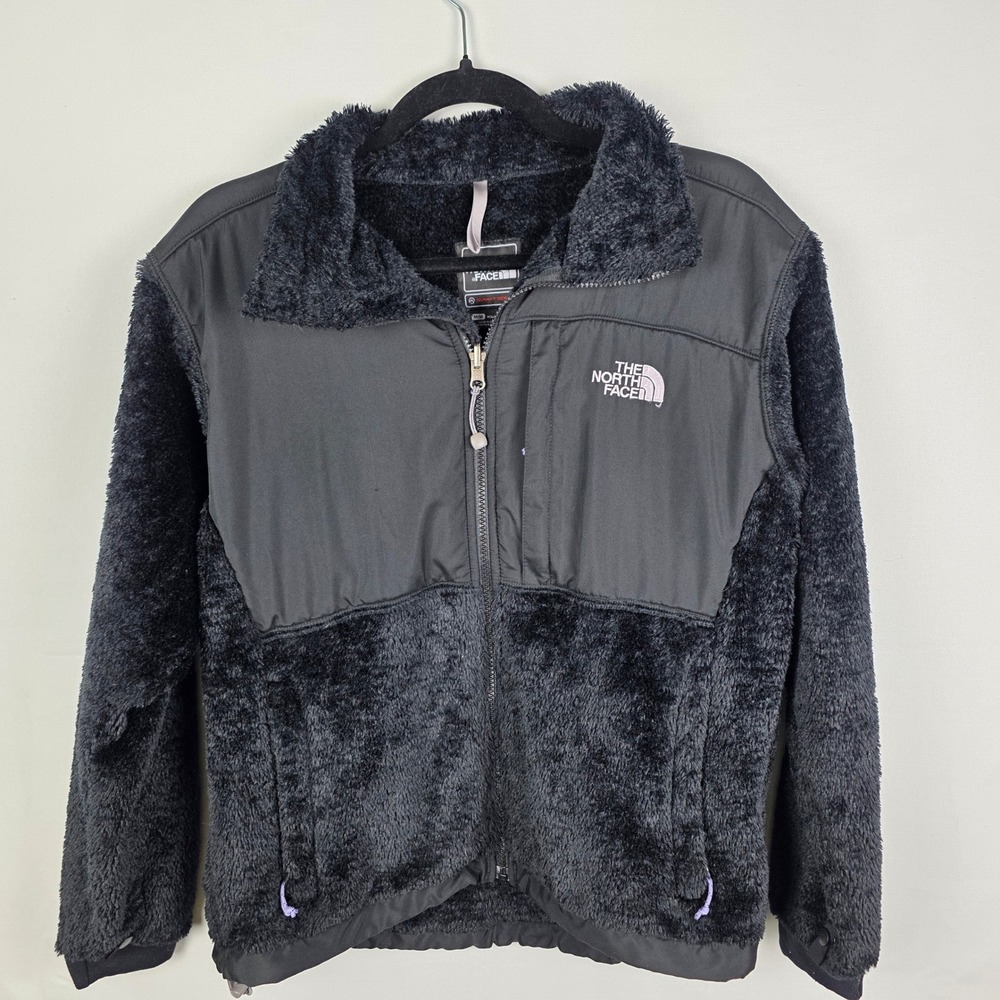 The North Face Summit Series Polartec Fleece Jacket Black Womens Medium Full Zip